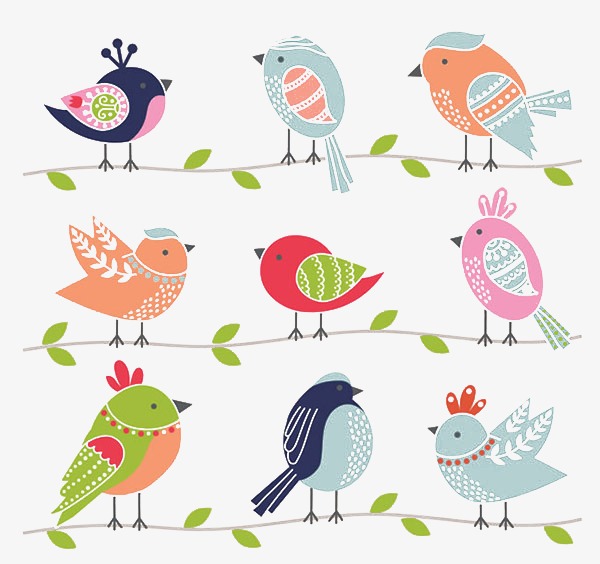 插画小鸟_小鸟png素材-90设计