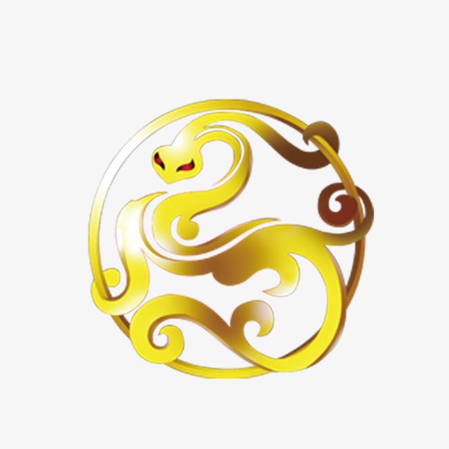 圆形蛇图案
