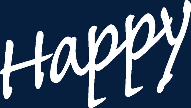 英文字母happy快乐字体设计