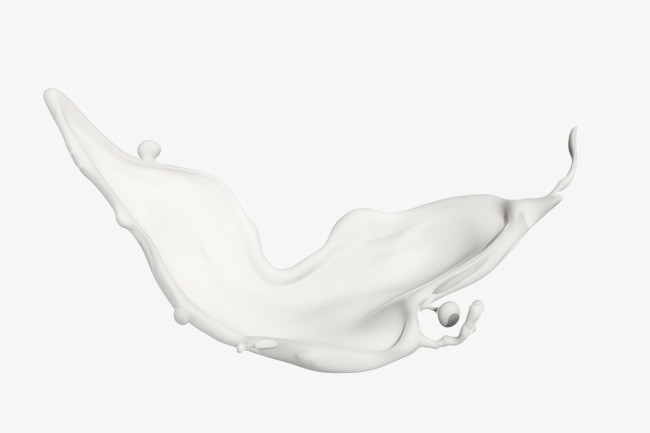 牛奶溅射效果素材