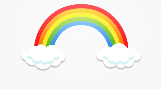 酸性炫彩七彩彩虹光感半透明气泡【免抠元素png】-90设计网