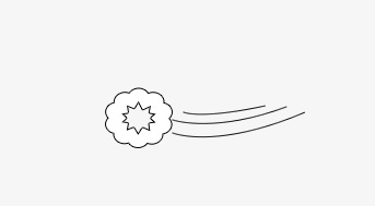 卡通装饰白色卡通小花吹风装饰