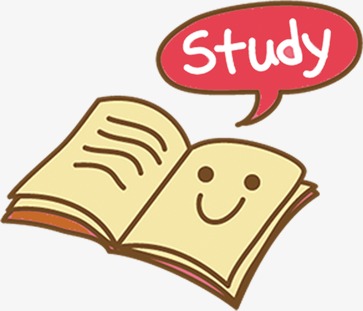 手绘卡通风格博士帽书本笔筒学习元素