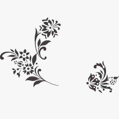 森系小清新立体叶子藤蔓分割线花边矢量