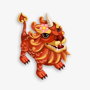 2022虎年新年新春过年春节狮子头年货节中国娃娃