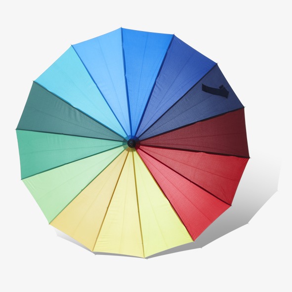 彩色遮阳伞