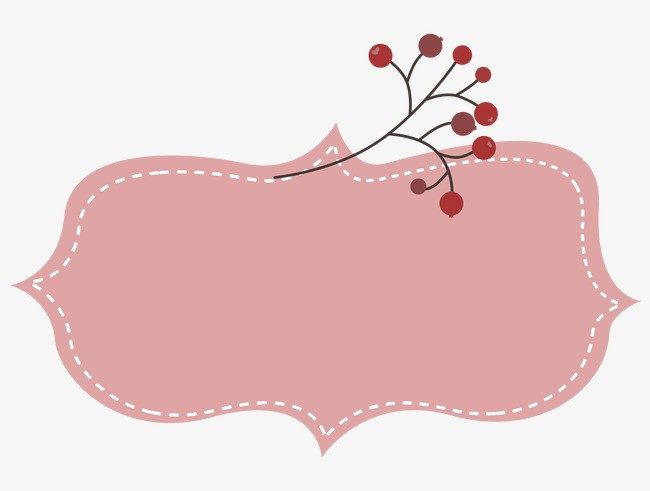 小清新可爱卡通手绘边框花边