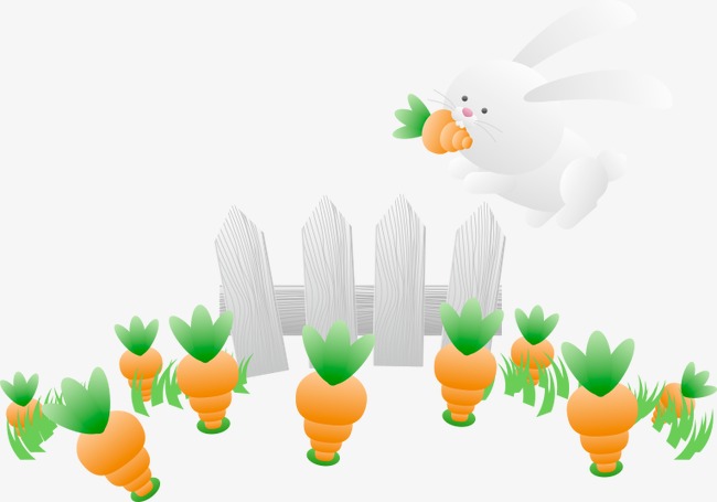 可爱卡通胡萝卜像素画装饰免抠元素