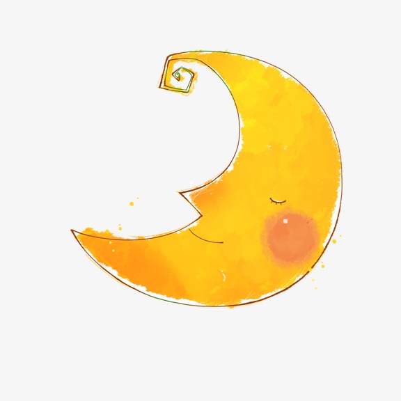 卡通月亮