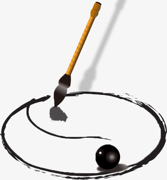 毛笔_艺术字设计_千库网