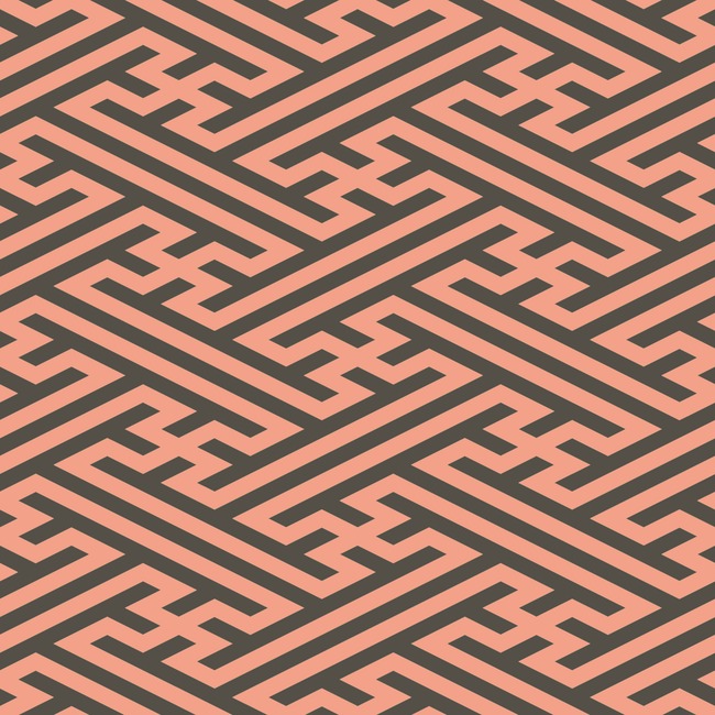 红色长方形简约