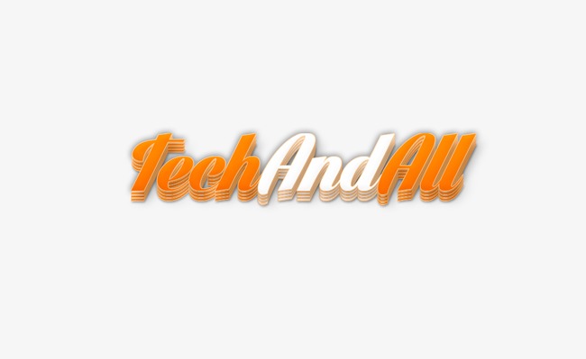 橙色艺术字techandall
