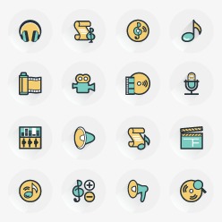 手机卡通设置图标