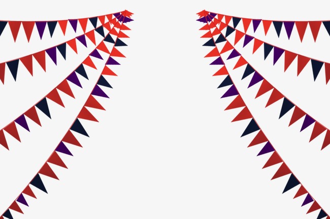 彩旗【高清装饰元素png素材】-90设计