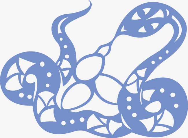 剪纸蛇png素材-90设计