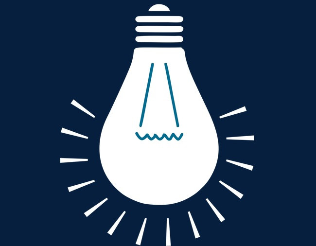 电灯泡商务ppt分类栏免扣元素