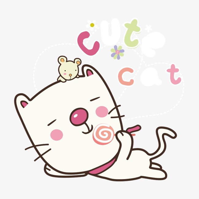 小猫 动物 卡通