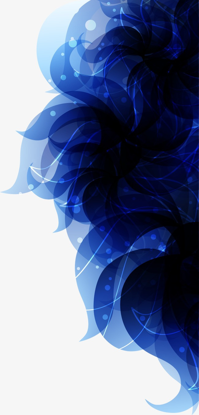 蓝色梦幻底纹png素材-90设计