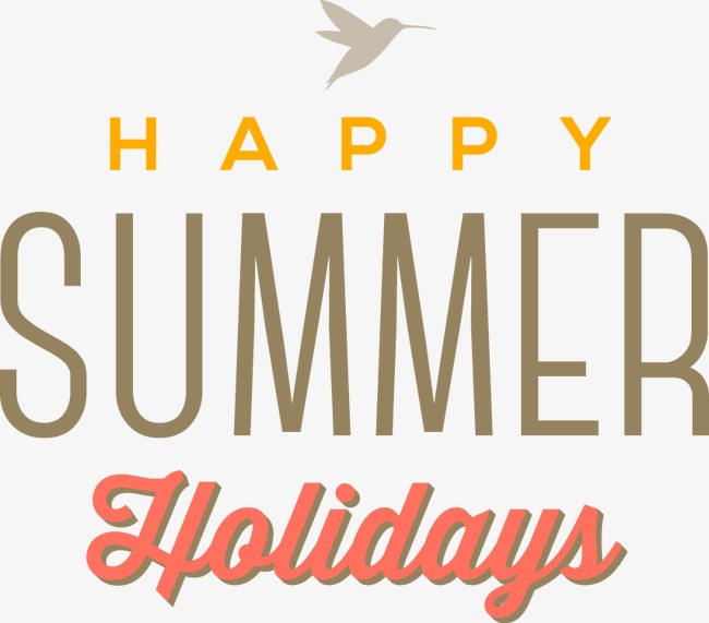 暑期 暑假 summer 夏日 艺术字