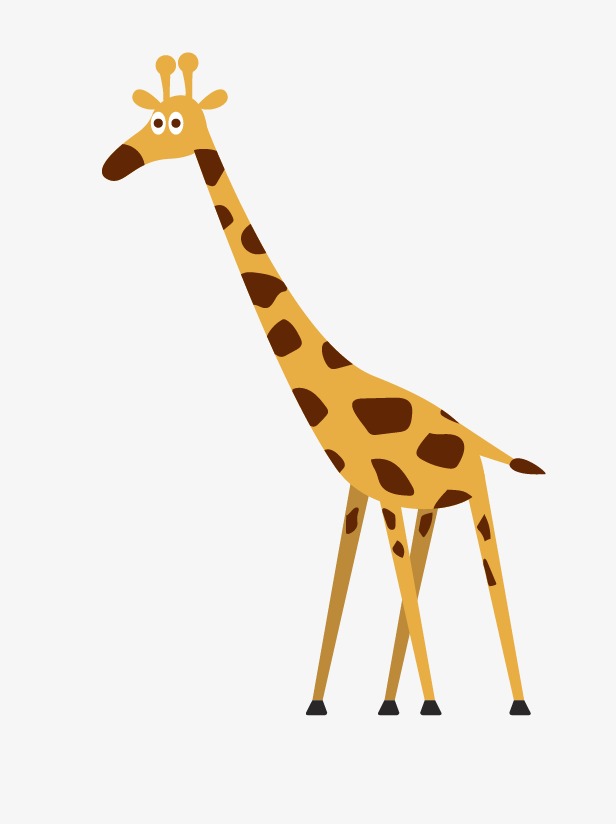 卡通长颈鹿_长颈鹿png素材-90设计