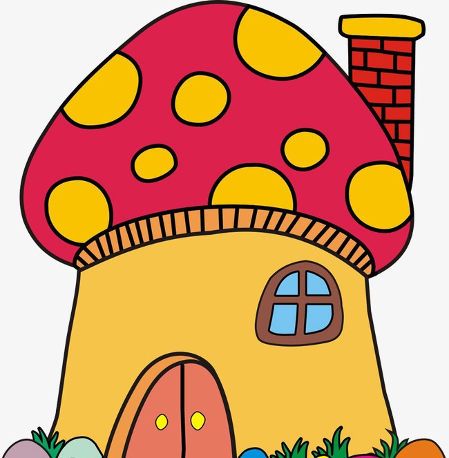 卡通苹果树蘑菇屋长颈鹿飞机素材