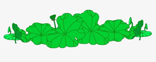 手绘荷叶_荷叶png素材-90设计