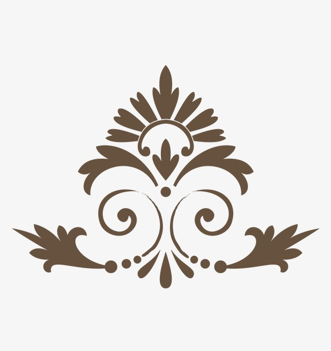 欧洲花纹装饰图案矢量图