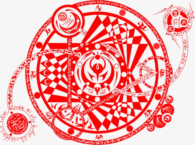 通灵 八卦 阵法 红色