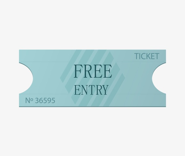 创意彩色入场券