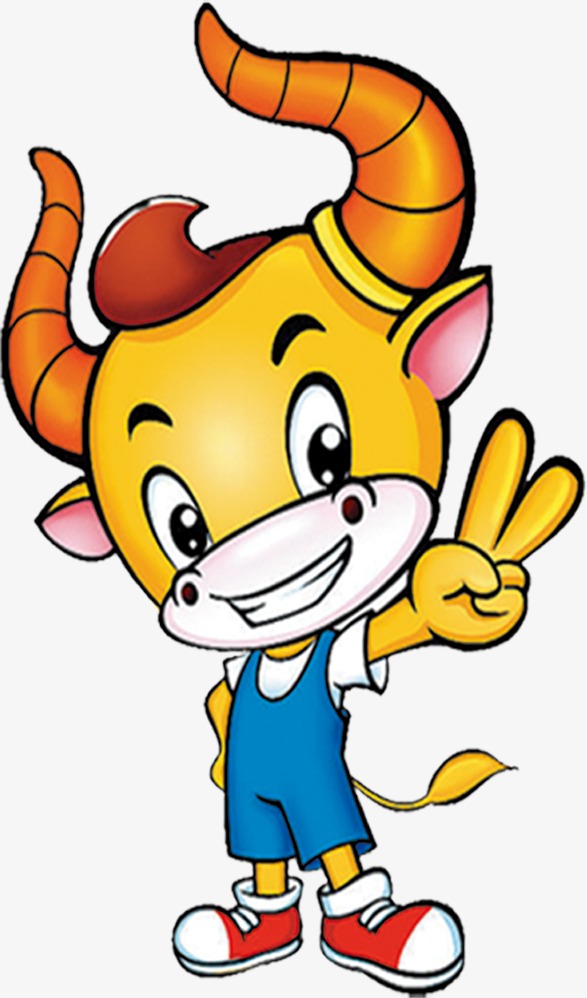 卡通背景_牛 卡通png素材-90设计