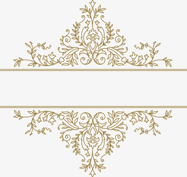 欧式花纹设计【高清边框纹理png素材】-90设计