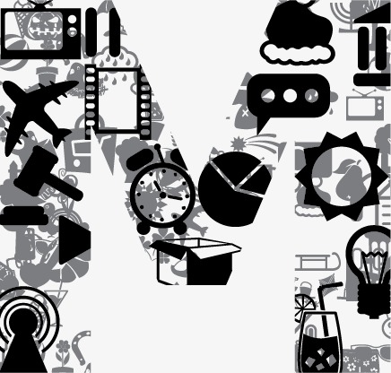 创意字母mpng素材-90设计