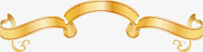 金色飘带矢量设计