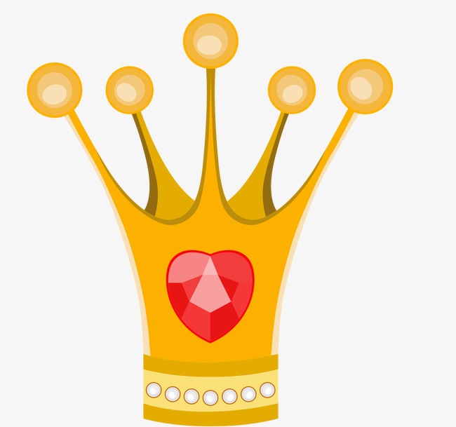 卡通公主王冠矢量素材