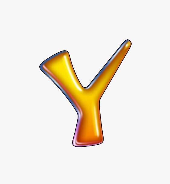 复古做旧立体字字母y免扣艺术字