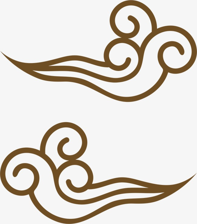 中国国潮风锦鲤蓝色底纹花毛笔字素材