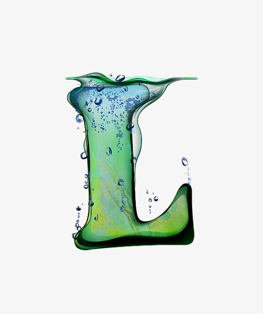 透心凉字母l【高清艺术字体png素材】-90设计