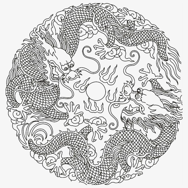 龙纹【高清装饰元素png素材】-90设计