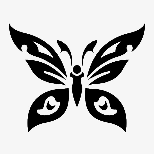 黑白图案动物【高清装饰元素png素材】-90设计