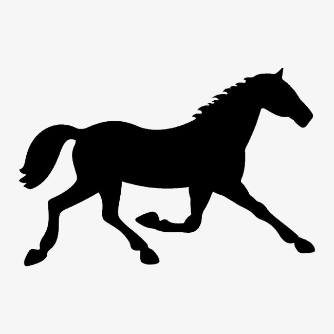 黑白轮廓动物图案