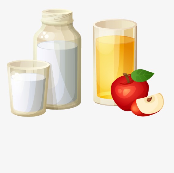 牛奶和果汁