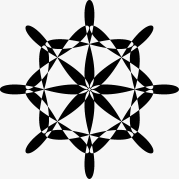 黑白装饰图案png素材-90设计