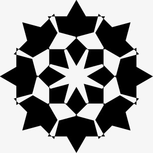 黑白装饰图案png素材-90设计