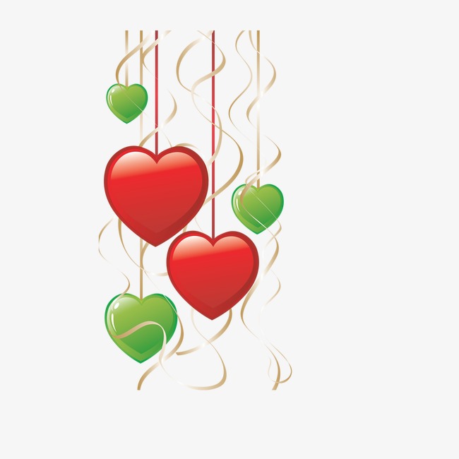 多个心形图案装饰