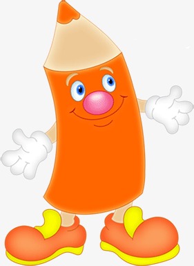 卡通可爱铅笔人