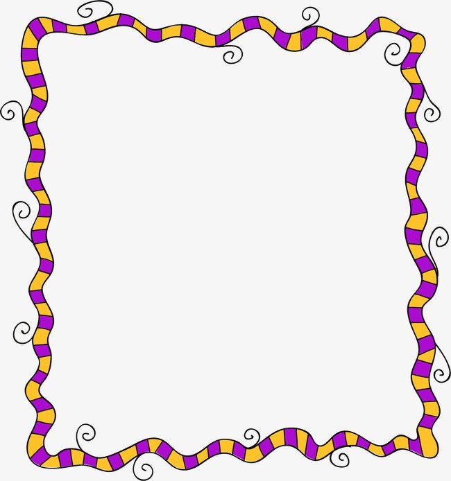 彩色抽象线条边框