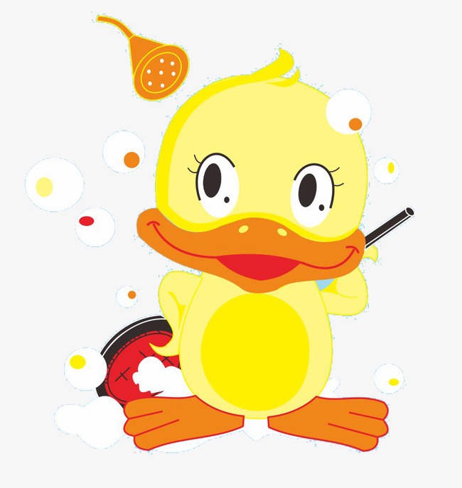 卡通鸭子_鸭子png素材-90设计
