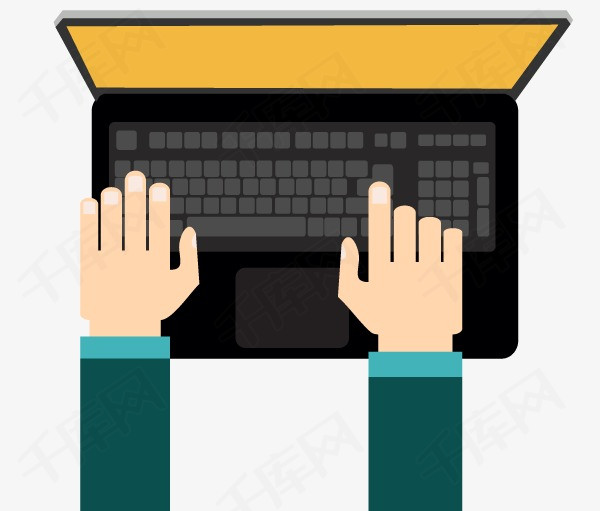 电脑电脑笔记本卡通打游戏上网