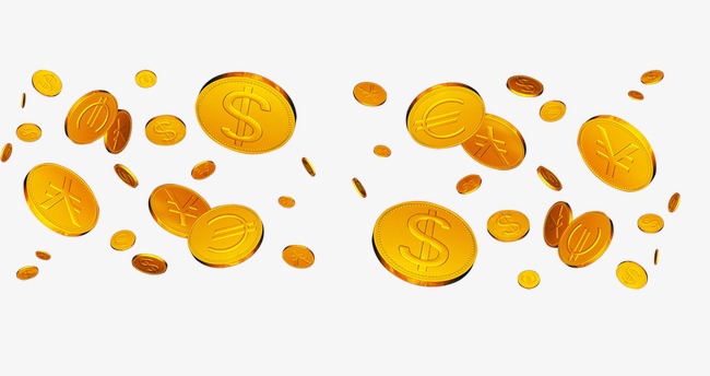 金币漂浮素材