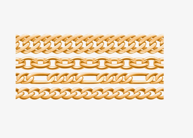 各式黄金链条